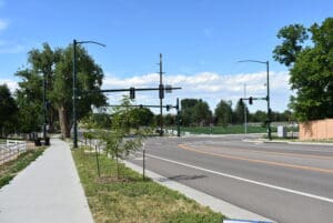 SEO improvements on 71st Avenue's blue sky with white clouds.