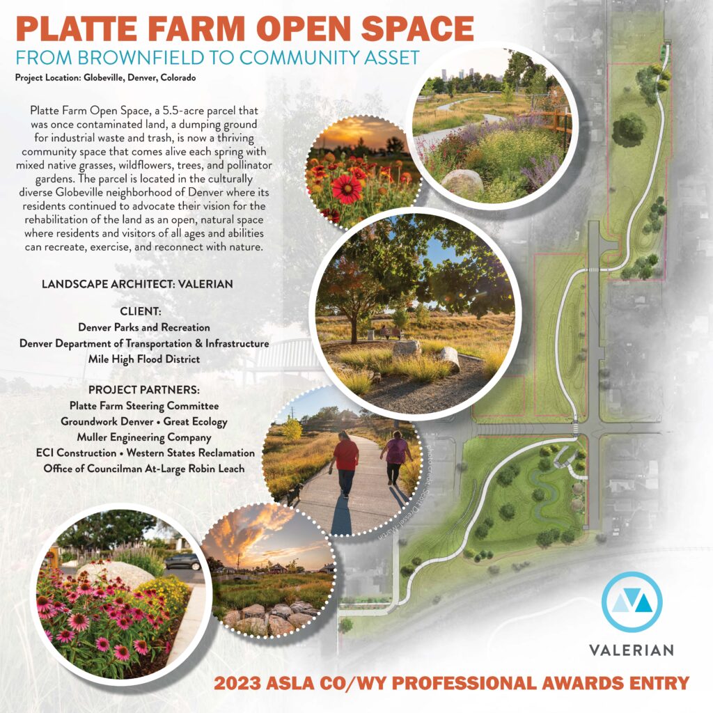 Valerian's board showcasing Platte Farm Open Space.