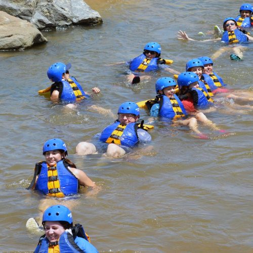 Rafting Customers on the Chattahoochee, GA